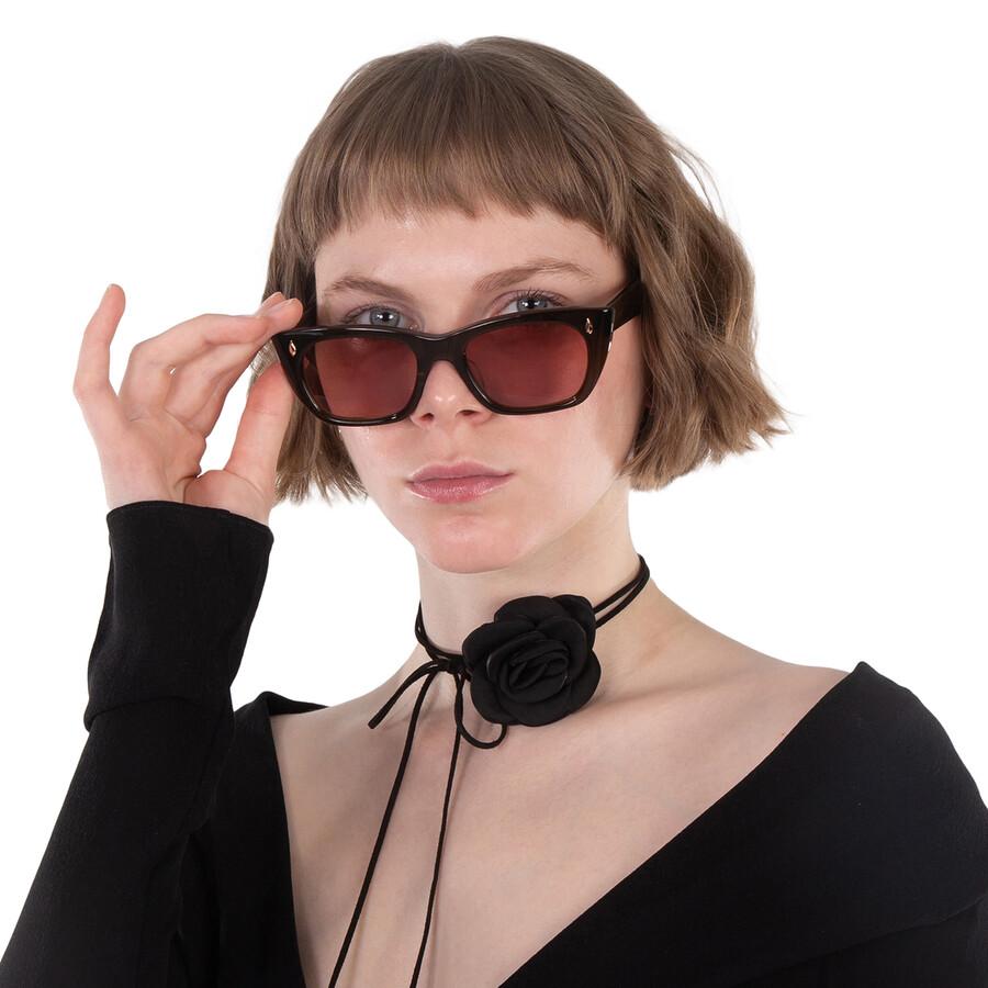 Garrett Leight Webster Sun Bordeaux Cat Eye Unisex Sonnenbrille 2138 Msto Bor 49