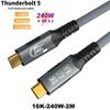 8K USB4 Type C Cable 40Gbps 240W PD3.1 QC4.0 For Samung Thunderbolt 4 Fast Charging Cable Thunderbolt3 USB C to C Data Transfer