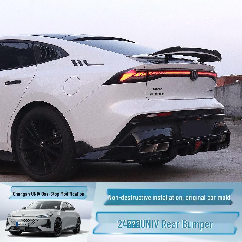 Dedicated Rear Diffuser & Spoiler for Changan Univ Sport Version - 24 Models Rear Bumper Modification Parts