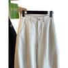 Damen Locker Lässige Hosen Hohe Taille Weite Beine Hosen Koreanische Mode Vielseitig Gerade