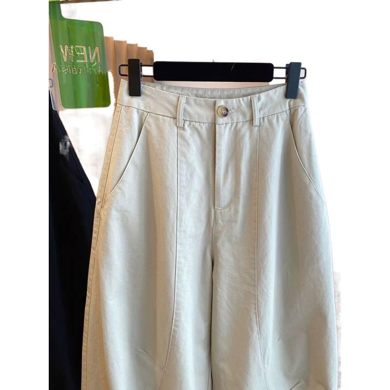 Damen Locker Lässige Hosen Hohe Taille Weite Beine Hosen Koreanische Mode Vielseitig Gerade