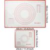 Non Slip Silicone Pastry Mat with Measurements, Nonstick Thick Baking Mat for Rolling Out Dough, Fondant /Pizza Mat, Counter Mat