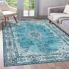Tapis de Zone Bohème Imprimé Ethnique Tapis Turc Vintage Lavable Tapis de Salon Traditionnel Cour Ottomane Paillasson Décoration d'Intérieur