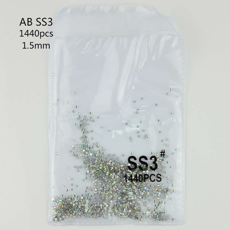 Flat Back Rhinestones, Mixed Sizes Glass Crystal Flat Back Nail Rhinestones, Small Rhinestones For Crafts Nail Face Clothes Shoes