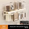 Kitchen Wall Mount Storage Rack With Multifunctional Storage For Home Use