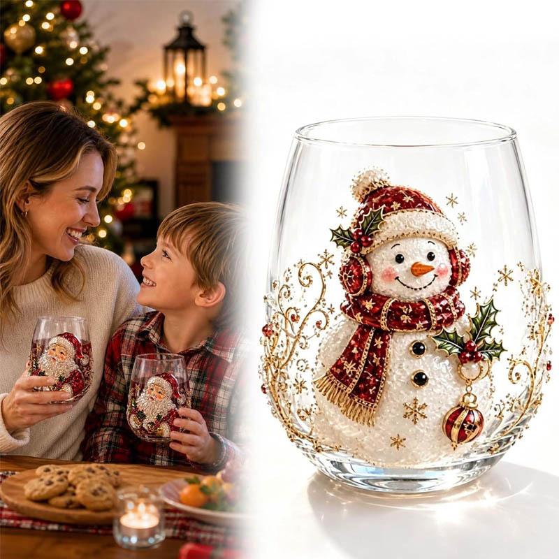 Christmas Painted Coffee Mug with Holiday Design, Ceramic Cup for Tea and Hot Chocolate