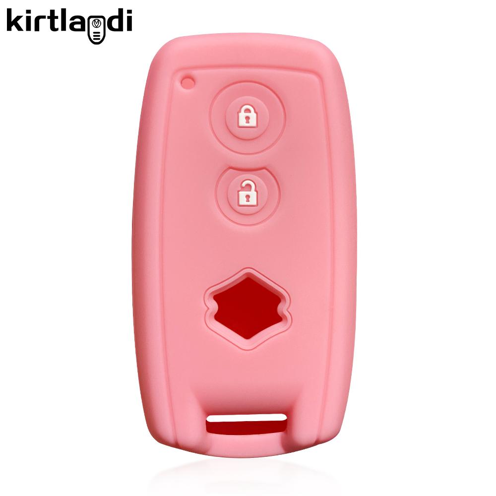 Couverture d'étui de clé en silicone pour Suzuki Grand Vitara Swift SX4 S-Cross XL-7 kuyucha sch4 pour Suzuki Swift 2007-2010 porte-clés