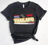 Thailand Travel Shirt, Thailand Souvenir Tee, Thai Flag Shirt, Vacation Gift, Bangkok Travel Apparel S0926-1089