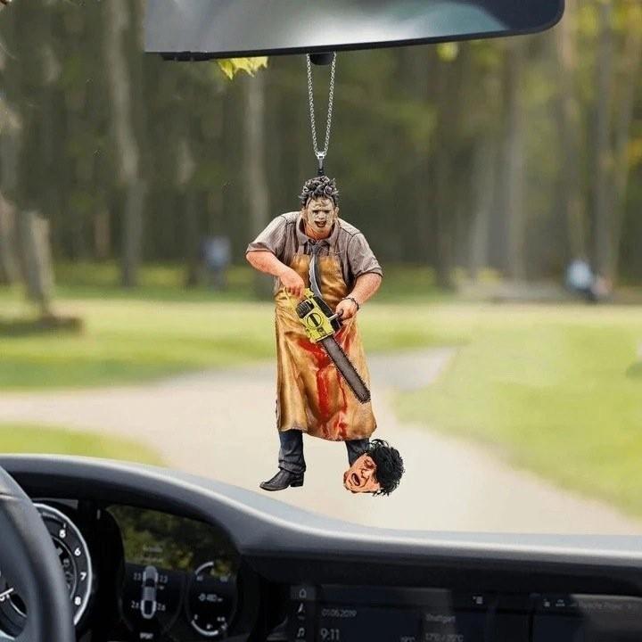 Creative Halloween Scary Car Hanging Decoration With Colorful Acrylic Design