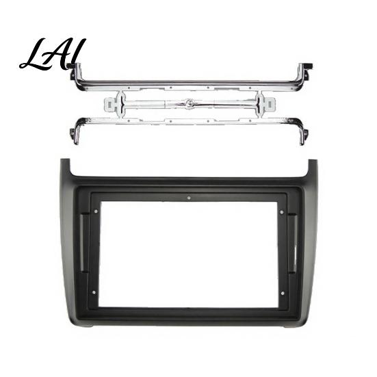 Automotive Interior Trim 9 Inch Radio Dash Kit for Volkswagen 2014 Car Stereo Navigation Fascia Panel Console Bezel with Mounting Brackets