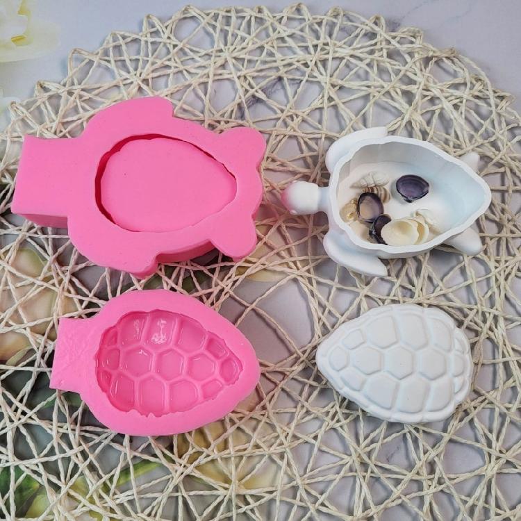 Harz Tiegelformen mit Deckel Harz Etui Formen zur Herstellung von Schmucketuis