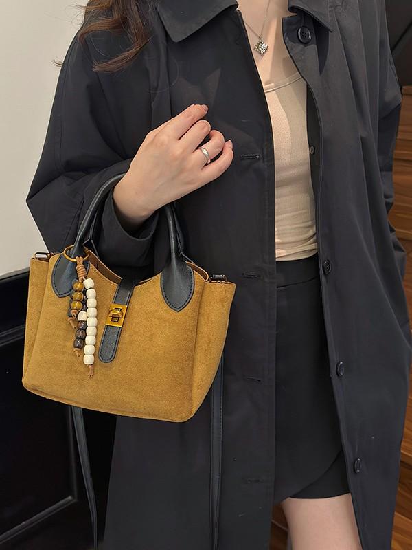 Korean-Style Women's Large Capacity Crossbody Tote Bag, Unique Design 2025