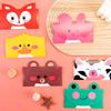 6pcs Cartoon Greeting Cards Cute Animals Fox Duck Birthday Wishes Handwritten Cards Flower Shop Baking Shop Envelopes Invitation