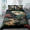 Ukiyo Tree Duvet Cover Set UK Single Double Queen US Twin Full King Size  Bed Linen Set