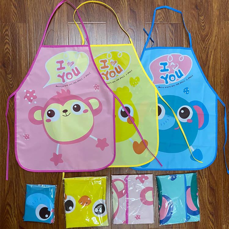 Dětská domácí zástěra, Odolná proti skvrnám, Vhodná na malování a jídlo