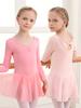 Kinder Mädchen Baumwolle Gymnastik Trikot Ballettkleid Kinder Langarm Tanz Trikot Tutu Tanzbekleidung Ballerina Kleidung für Mädchen