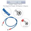 X AUTOHAUX Brake Hose Motorcycle Mesh Hose Clutch Hose Mesh Hose Blue 28° 110cm