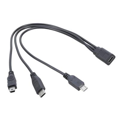 30cm USB C Female To USB C Mini Charging Line Double Output Splitter Cord Suitable For Phone Tablet Multiple Electronics