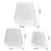 New Plastic Clear Hard Shell Zipper Case Stackable Portable Cosmetic Bag Waterproof Hard Case