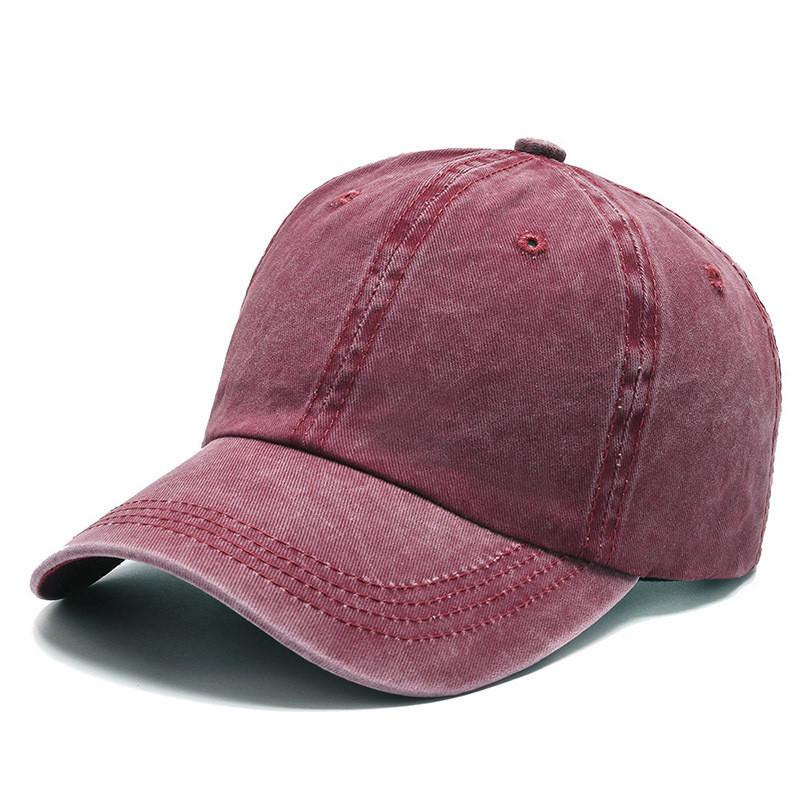 Korean Style Packable Cotton Baseball Cap With Breathable Design For Men And Women