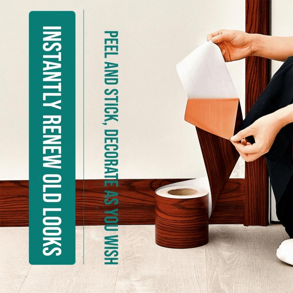 DIY 5 Meter Wall Base Self Adhesive Anti-collision Wall Sticker Soft Thickened Skirting Line Home