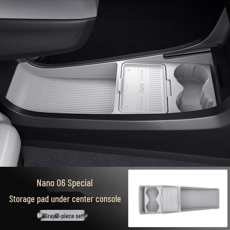 Compatible with Dongfeng 25: Nano 06 Center Console Storage Organizer & Glasses Holder