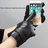 1 Paar Winter Touchscreen Lederhandschuhe für Herren Warm Winddicht Rutschfest Motorradfahrer Ausrüstung Handschuhe