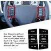Generic Car Steering Wheel Button Caps Repair Decals Stickers Black for Ford Focus 2008 2009 2010 Automotive Interior Decor, US-001