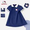 Hellokitty Girls' Skirt Summer Little Girl Pink Princess Dress Children's Clothing Summer Dress Kids Polo Dress