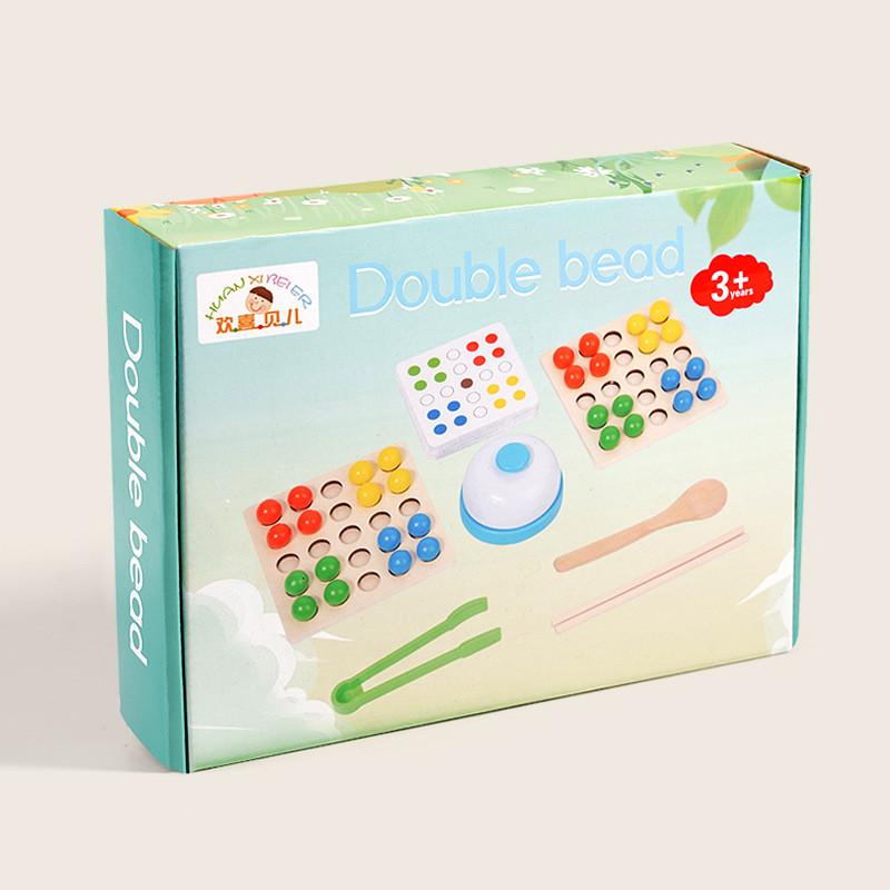 

Toy For Wooden Kids Bead Pairing Puzzle To Promote Concentration Development