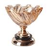 Crystal Glass Fruit Bowl Decorative Bowl for Home Decors Pedestal Bowl for Party Dining Table Centerpieces Serving Bowl