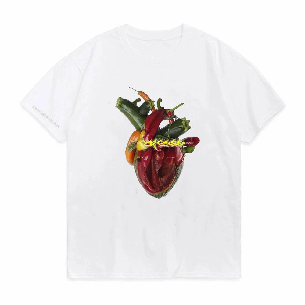 Vintage T Shirt Carcass 1993 Somnus Pecunia Cibus Album Swansong TShirt Cool Heart Graphic Print Tops S