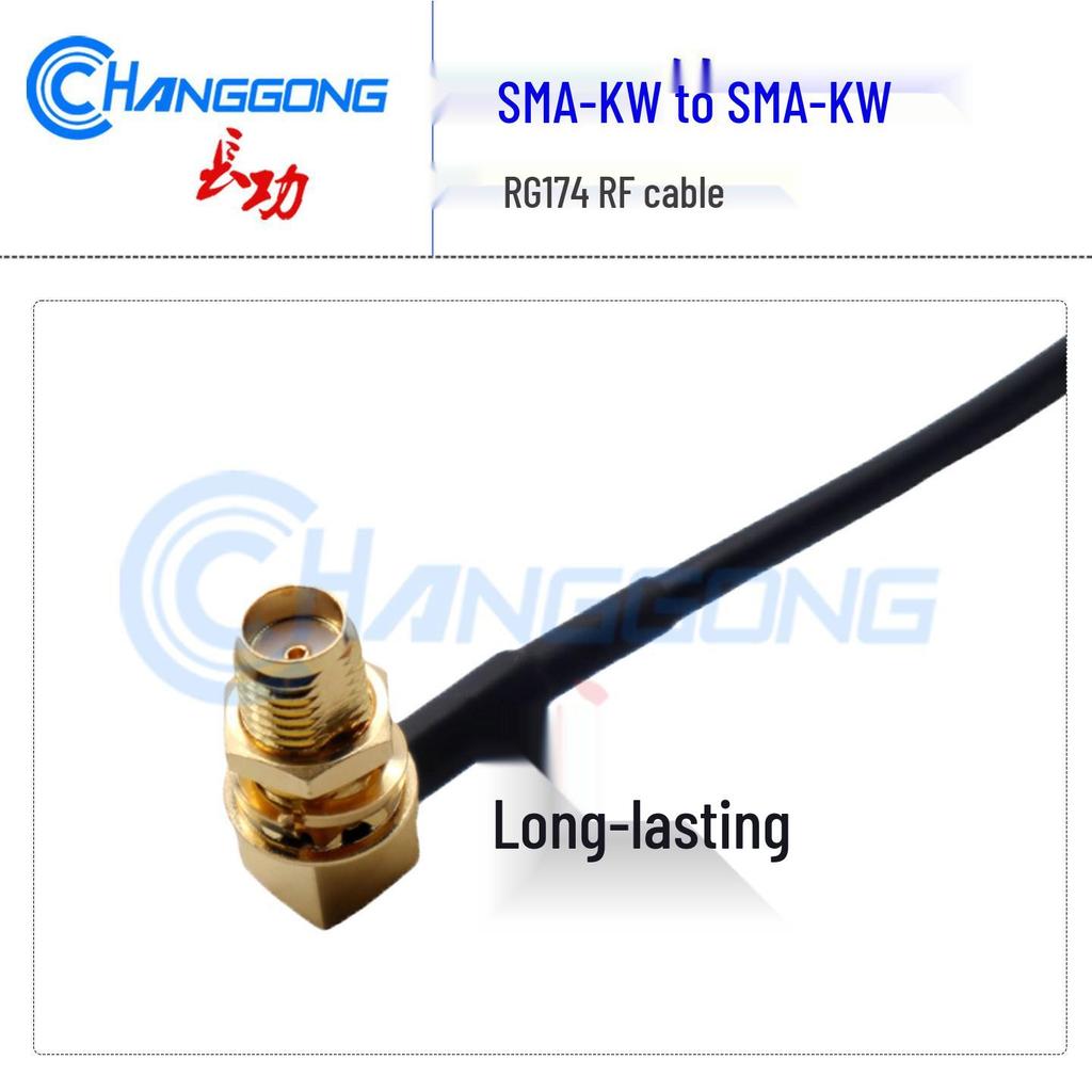 SMA Female to SMA Female RF Adapter Cable, Antenna Extension Connector, RG174