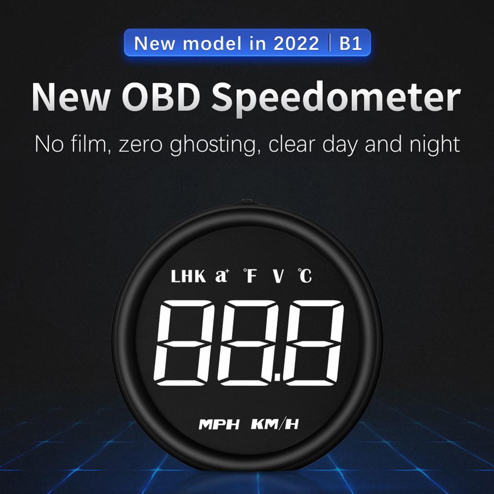 

Car Head Up Display for OBD2 Vehicles Featuring Speed Fuel Consumption Voltage Water Temp and Driving Fatigue Indicators China Mainland