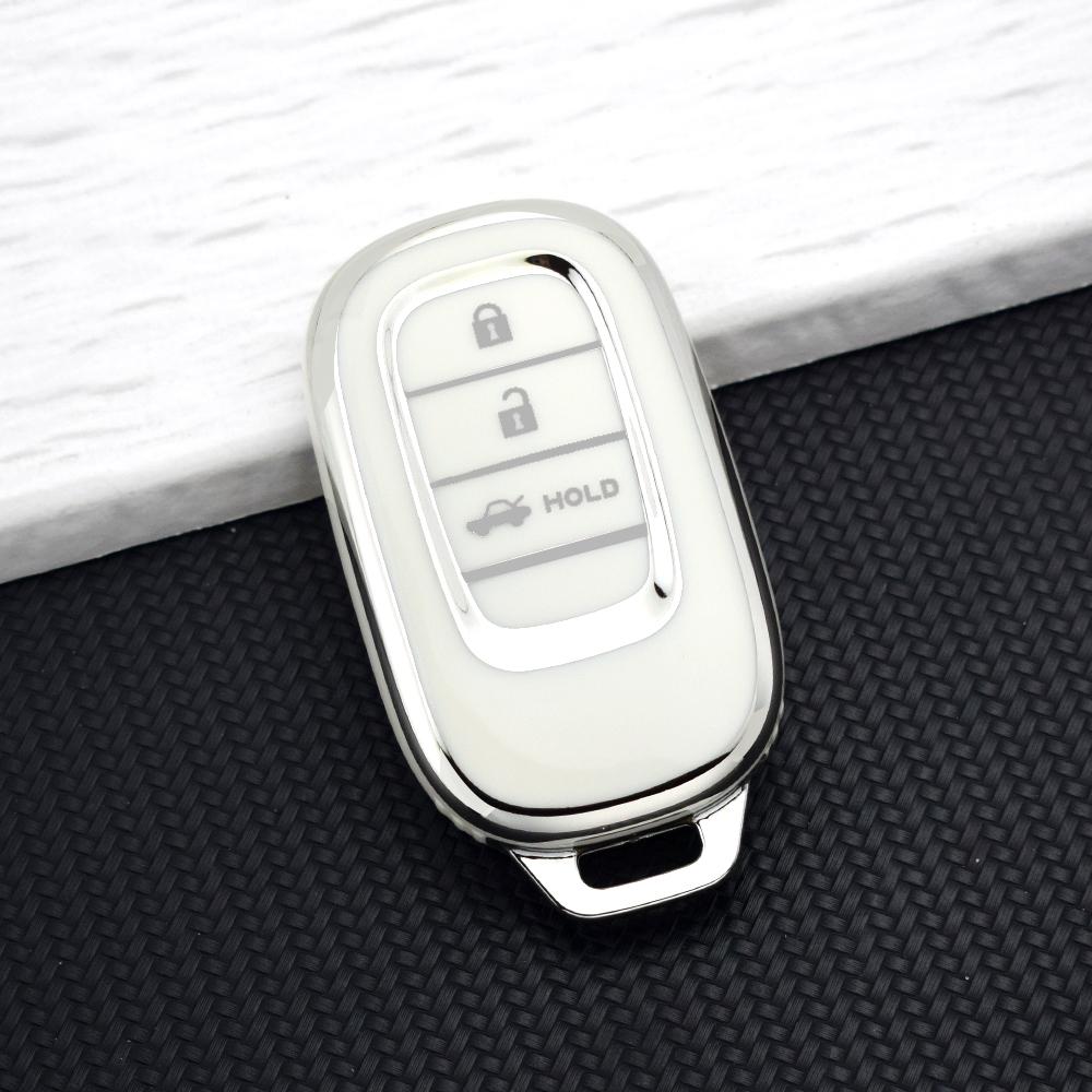 New Car Key Case Cover for Honda 2022-2025 Civic Accord CR-V HR-V Pilot Sport SI EX EX-L 2/3/4/5 Buttons Key Protector Keychain