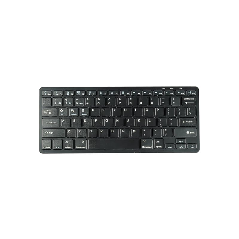 

3 modes bluetooth wireless keyboard 2.4GHz and BT connection Can connect 3 devices compact rechargeable Thin Keyboard for tablet/laptop/smartphone