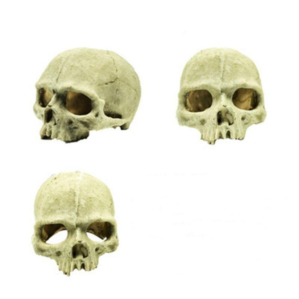 High Simulation Aquarium Decorative Skull Design Resin Skeleton Fish Tank Landscape Fish Tank