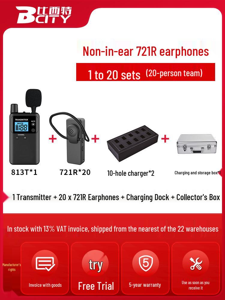 Wireless One-to-Many Tour Guide & Museum Interpreter Earphone System