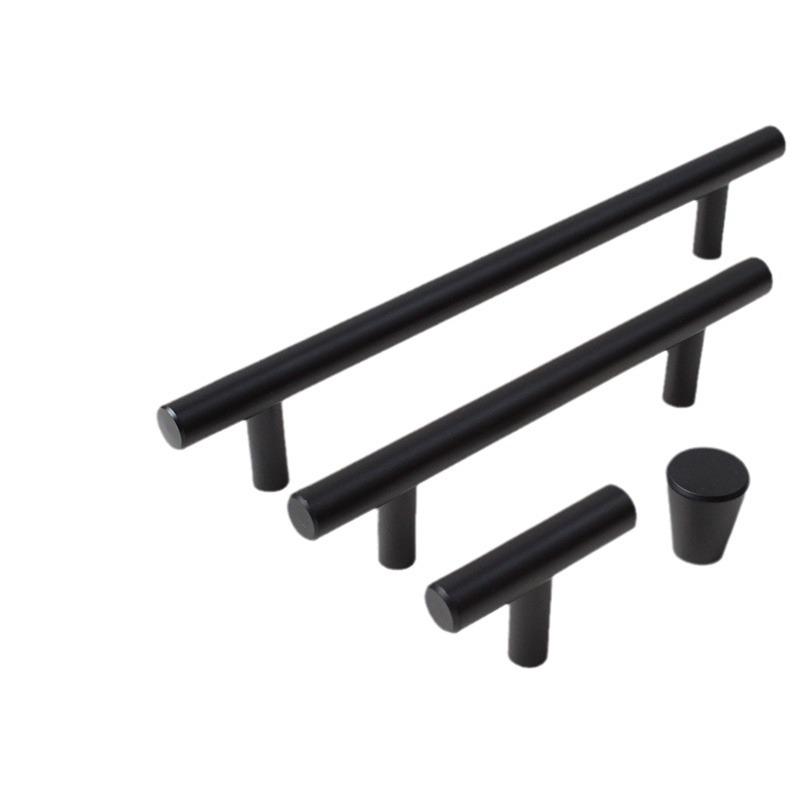 Nordic Minimalist Gold Aluminum Round Bar Handle for Cabinets & Wardrobes