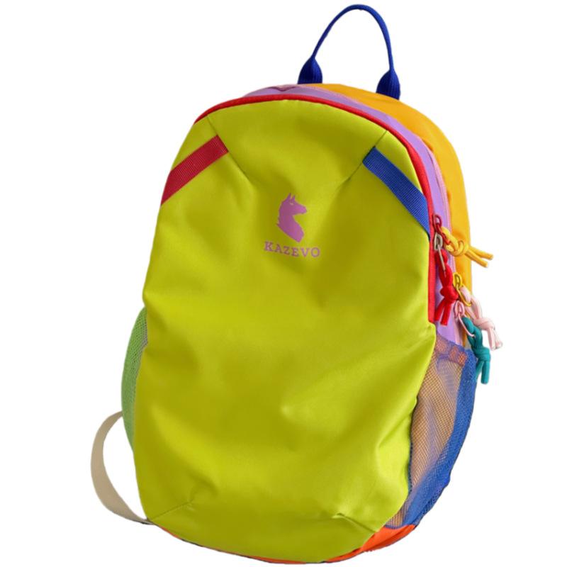 Schultasche Bergsteigertasche Dopamin Koreanische Version Rucksack mit Kontrastfarben Große Kapazität Spritzwassergeschützt Wandern Outdoor