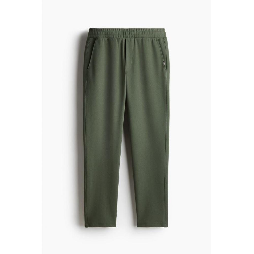 H M sliM Fit Twill Jogger Pants kHaki Green