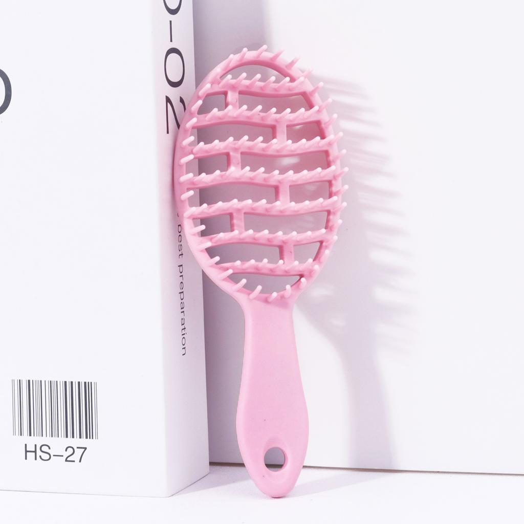 1pc Small Hollow Hair Brush Fluffy Combing Comb-anti-static,tangled Styling Brush,comfortable grip,Special for Real Hair Wigs