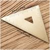 Vintage Brass Protractor and Triangle Ruler Durable Metal Measuring Tools with Clear Etched Markings, Ideal for Students School Supplies