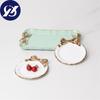 Resin Mini Cake Tray Bowknot Cake Holder Dessert Dish Plate Wedding Party Birthday Dessert Table Decoration