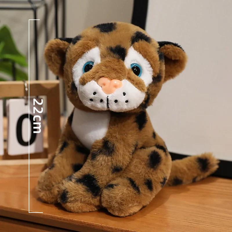 Leopard Plush Toys Cute Sitting Tiger Plushie Toys for Girl Children Pretty Stuffed Animals Christmas Birthday Gifts Girlfriend