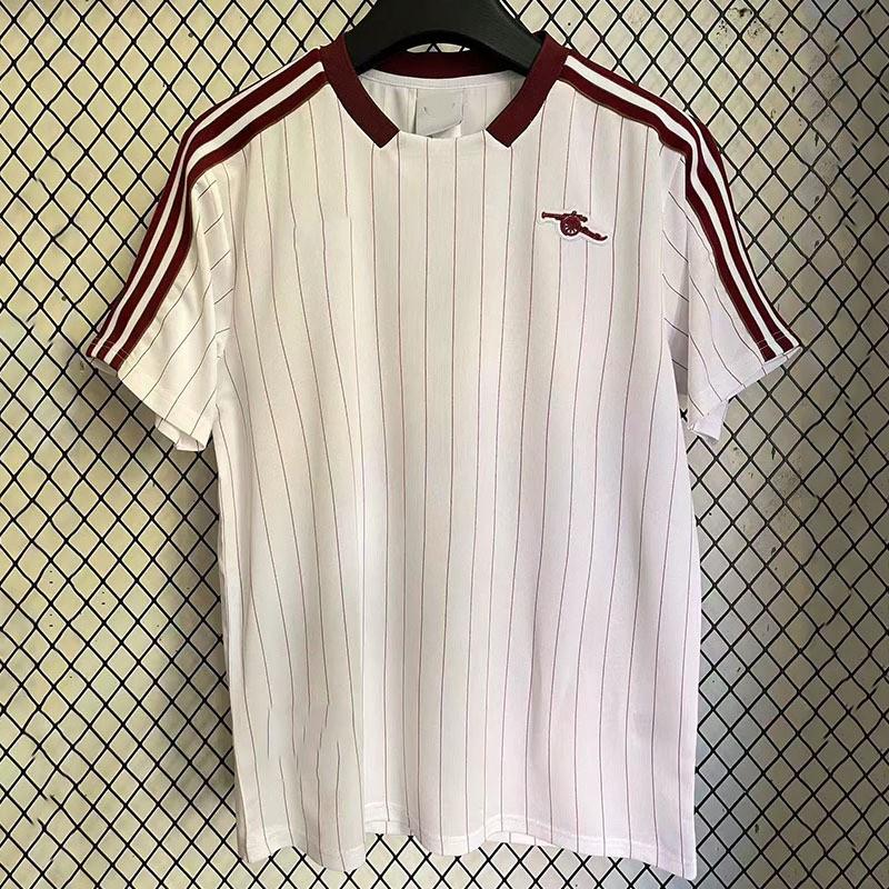 Vintage Arsenal Balti Īsvīļu Futbola Krekls