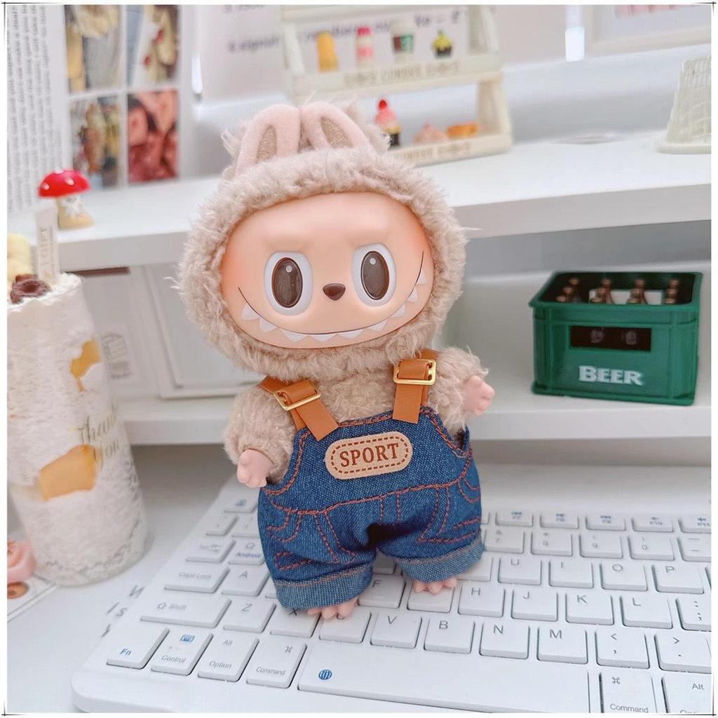 17cm Labubu Doll Vinyl Keychain: First & Second Gen Blind Box Clothes Collection