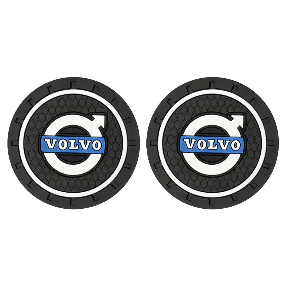 

1/2pcs Car Silicone Coaster Water Cup Non-Slip Waterproof Pads For Volvo Rdesign AWD C30 C70 S40 S70 S80 S90 V40 V50 V60 V70 V90 for volvo