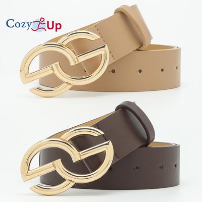 Μεταλλική πόρπη Απλή casual διακόσμηση Τζιν Ζώνη Διπλή Ζ Ρετρό Γυναικεία Ζώνη Φόρεμα