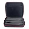 Microphone Travel Case Storage Bag, Wireless Mic Protective Storage Box Shockproof Carrying Pouch 4-Compartment